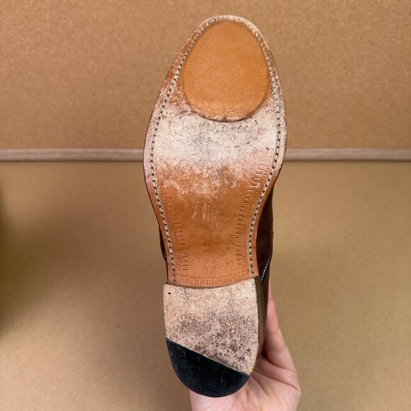 Free Lance Paris Red Brown Leather Pointed Chelsea Boots Womens EU 37 / US 6.5 - Picture 8 of 8